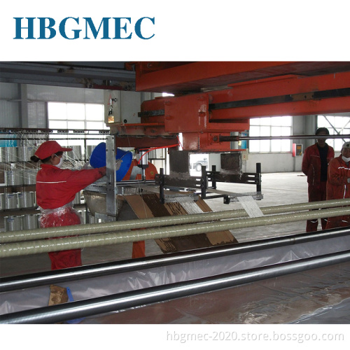 Filament winding machine for GRP high pressure pipe